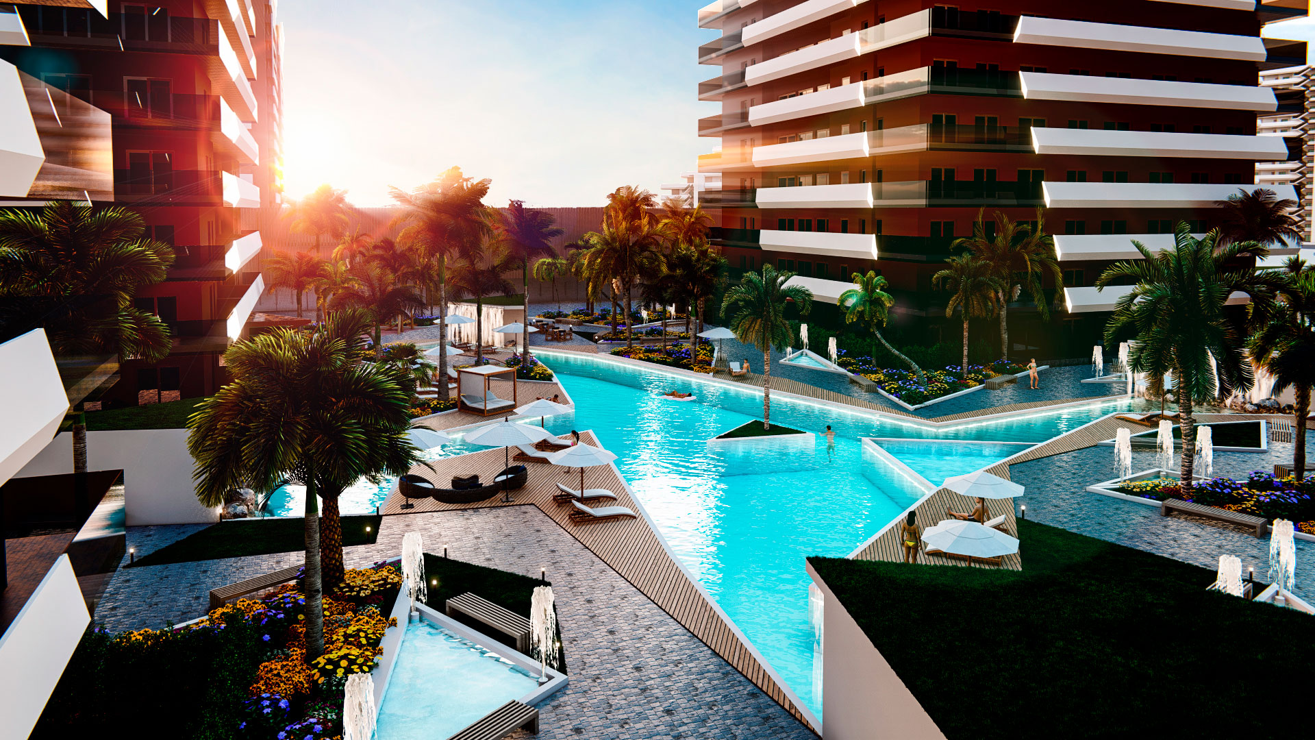 Paradise-towers-atardecer